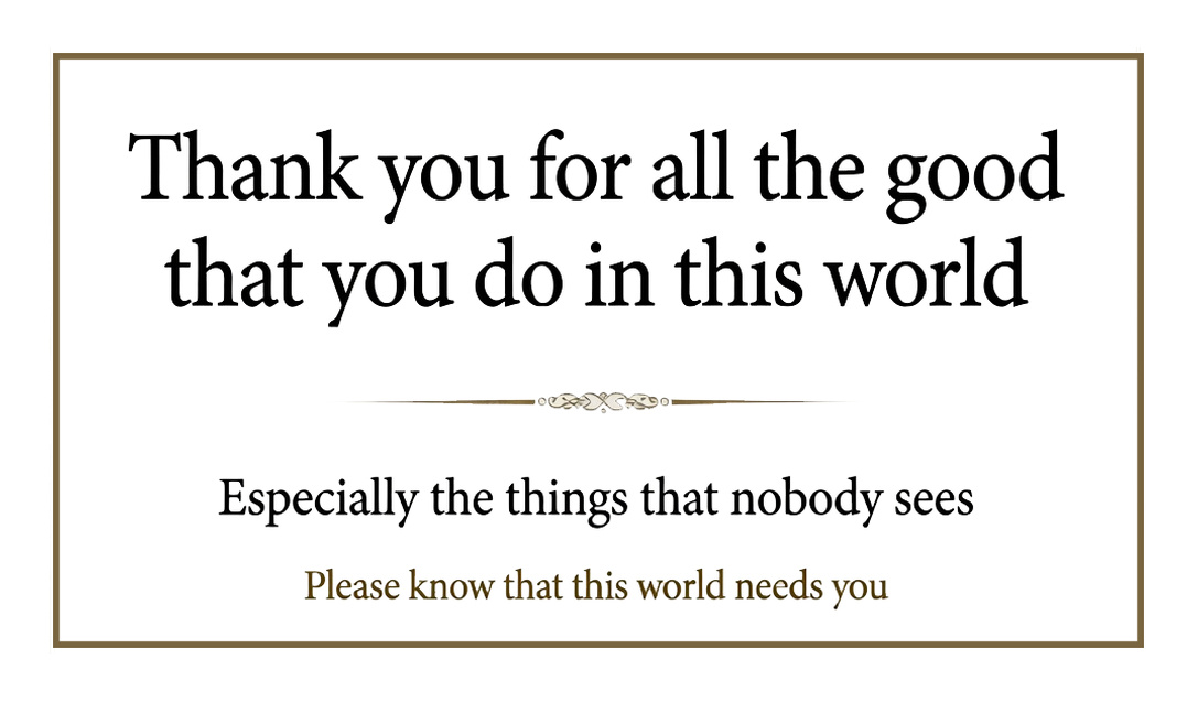 W.I.L. gratitude card front